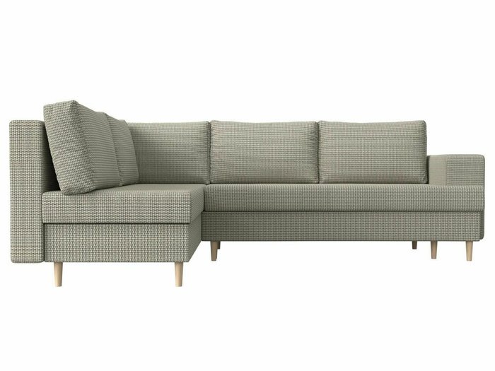 Угловой диван-кровать Сильвана серо-бежевого цвета левый угол - купить Угловые диваны по цене 60999.0