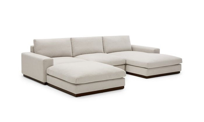 Модульный угловой диван белого цвета - купить Угловые диваны по цене 196900.0