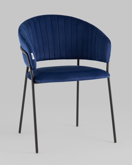 Стул Бруно темно-синего цвета - купить Обеденные стулья по цене 7490.0