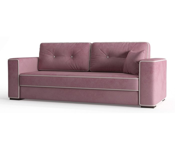 Диван-кровать Аваллон в обивке из велюра розового цвета
