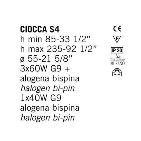 Подвесная люстра De Majo CIOCCA - лучшие Подвесные люстры в INMYROOM Подвесная люстра De Majo CIOCCA - лучшие Подвесные люстры в INMYROOM