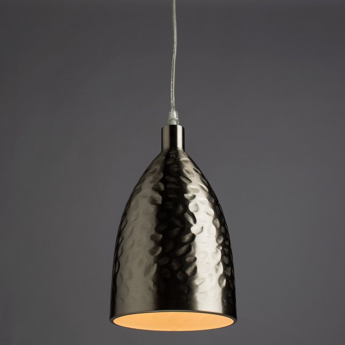 Подвесной светильник из металла серебряного цвета - купить Подвесные светильники по цене 3200.0