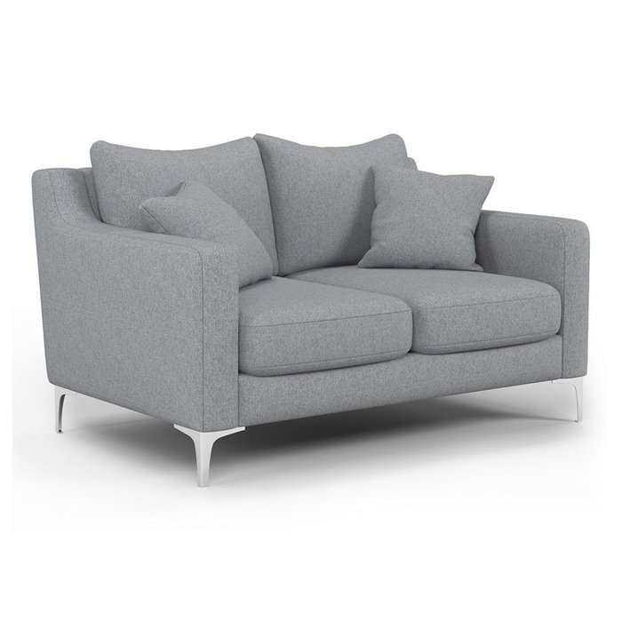 Двухместный диван Mendini ST серого цвета - купить Прямые диваны по цене 43800.0