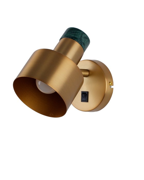 Светильник настенный Goldy V11315-1W золотисто-зеленого цвета