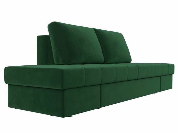 Прямой диван трансформер Сплит зеленого цвета - лучшие Прямые диваны в INMYROOM