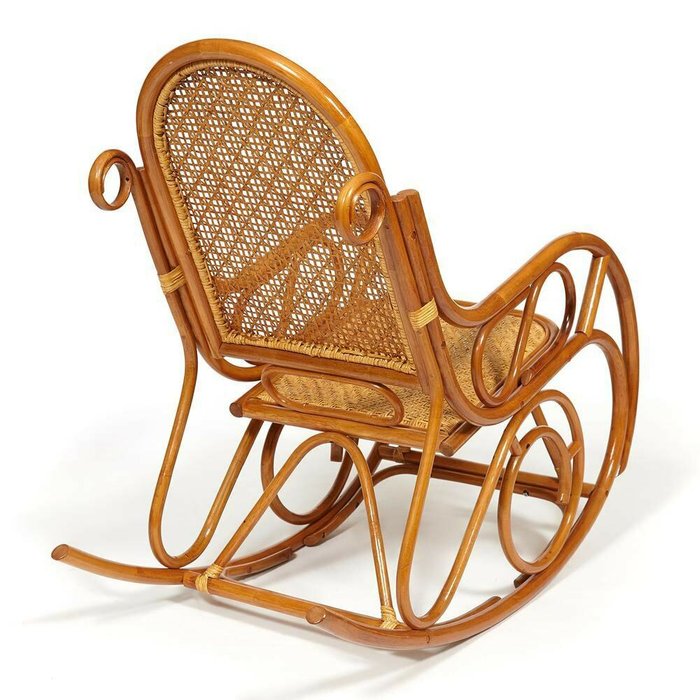 Кресло-качалка Milano Cognac коричневого цвета - купить Садовые кресла по цене 23760.0