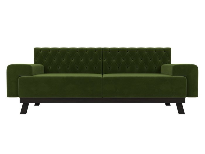 Диван Мюнхен Люкс зеленого цвета  - купить Прямые диваны по цене 39999.0