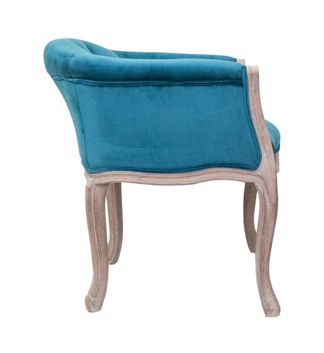 Низкое кресло Kandy blue velvet голубого цвета - купить Интерьерные кресла по цене 34100.0