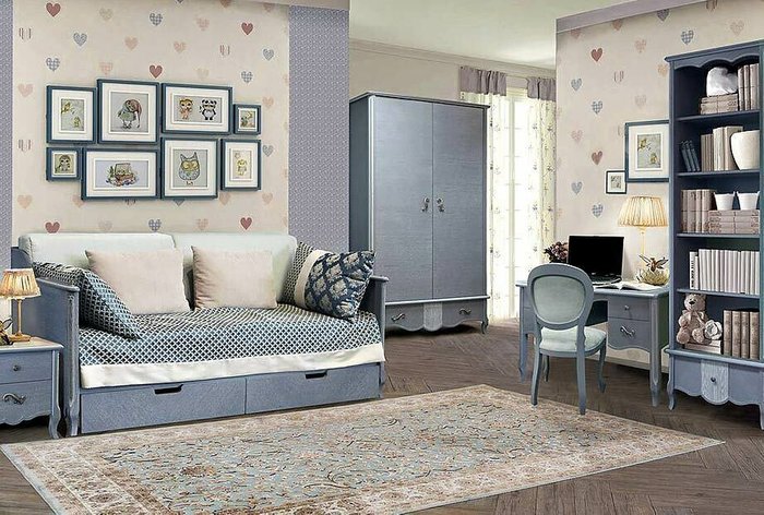 Кровать односпальная Katrin 90х200 цвета шато без основания - купить Кровати для спальни по цене 69020.0