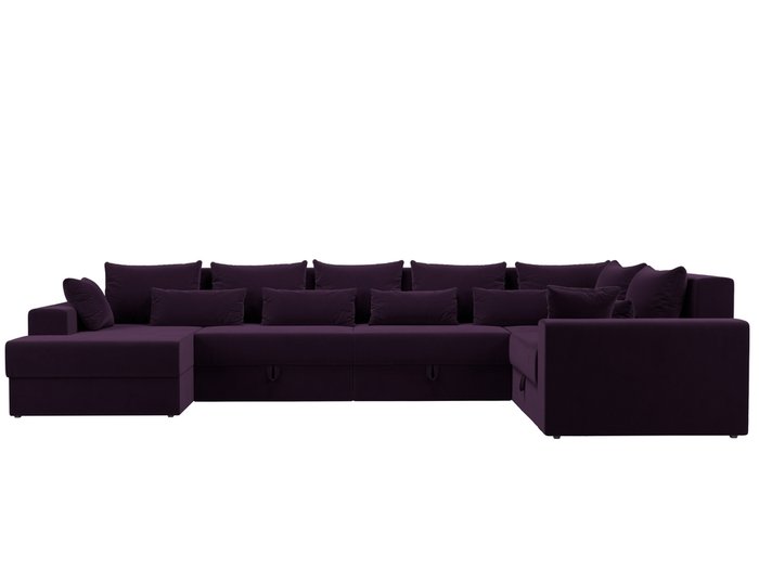 Угловой диван-кровать Мэдисон фиолетового цвета правый угол - купить Угловые диваны по цене 82990.0