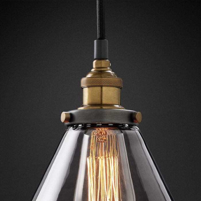 Подвесной светильник Factory Filament со стеклянным плафоном - лучшие Подвесные светильники в INMYROOM