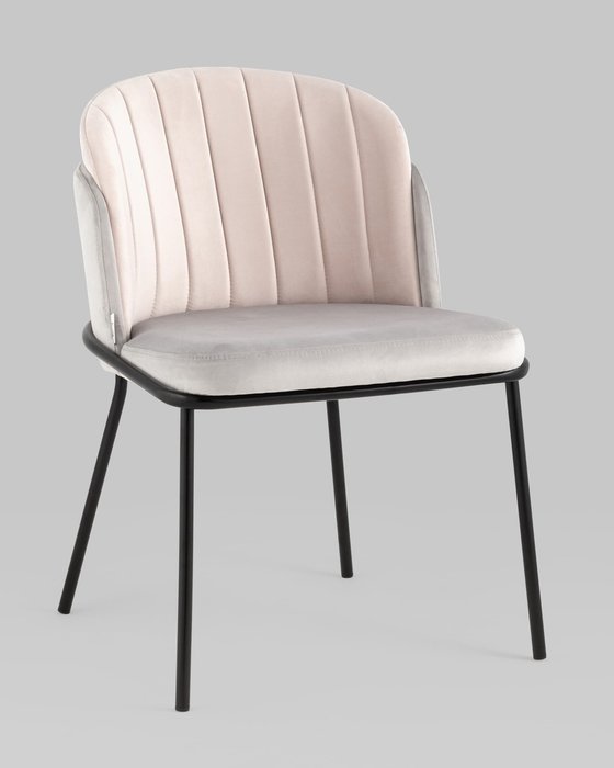 Стул Дабл серо-розового цвета - купить Обеденные стулья по цене 26590.0