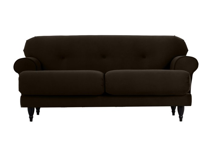 Двухместный диван Italia темно-коричневого цвета