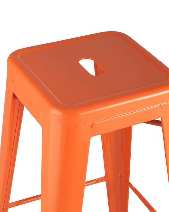 Стул барный Tolix оранжевого цвета - лучшие Барные стулья в INMYROOM