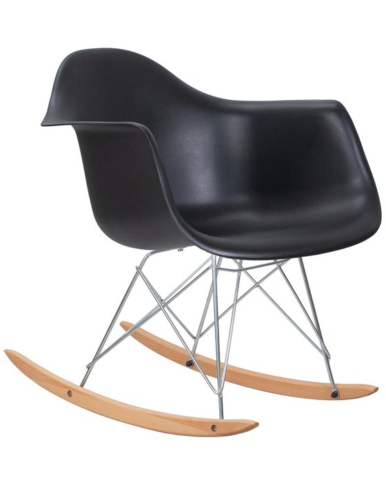 Кресло-качалка Rock черного цвета - купить Интерьерные кресла по цене 6050.0