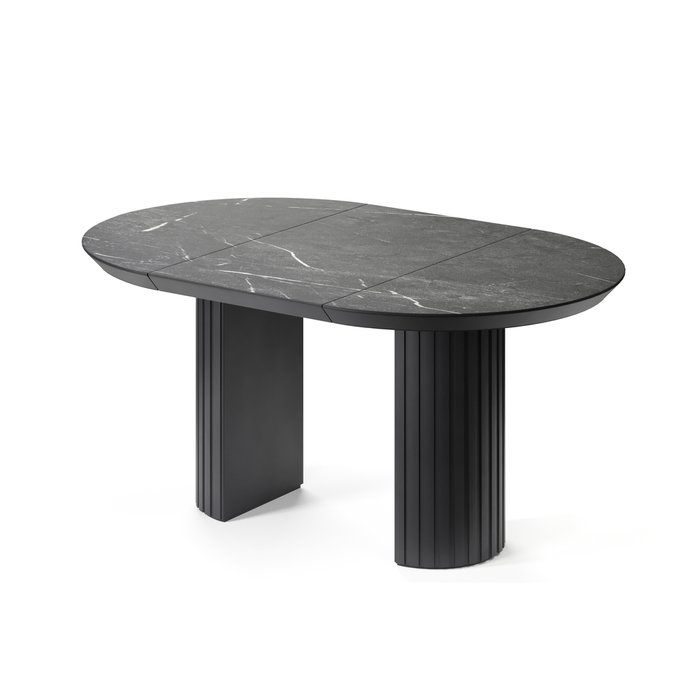 Обеденный стол раздвижной Дорс черного цвета - купить Обеденные столы по цене 121440.0