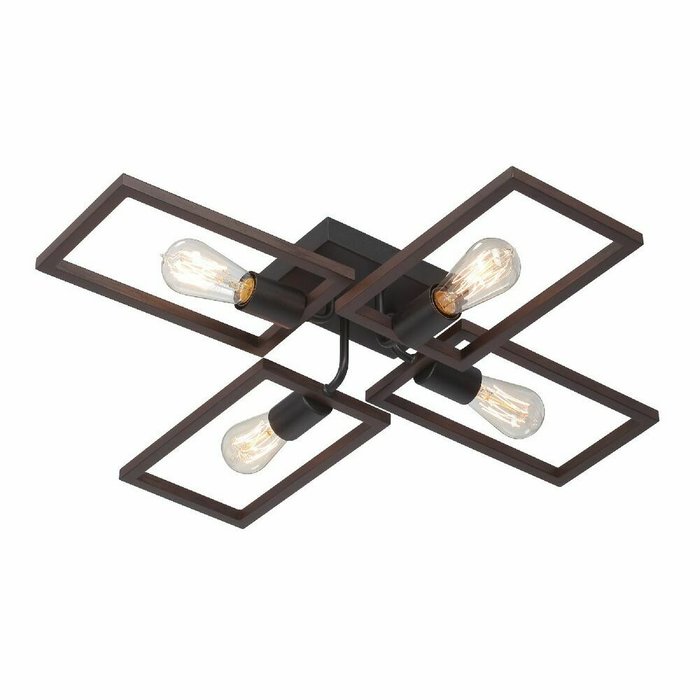 Потолочная люстра V3031-7/4PL (металл, цвет коричневый) - лучшие Потолочные люстры в INMYROOM