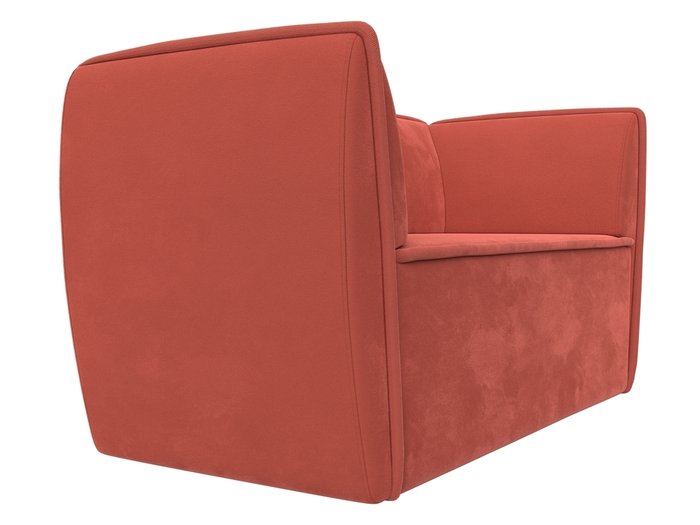 Прямой диван Бергамо кораллового цвета - лучшие Прямые диваны в INMYROOM