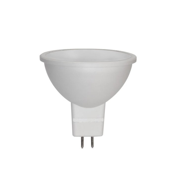 Лампа светодиодная GU5.3 5W 2700K матовая белого цвета Лампа светодиодная GU5.3 5W 2700K матовая белого цвета
