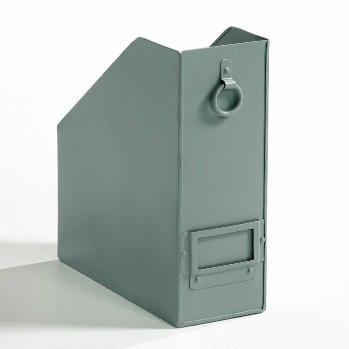 Металлическая коробка для папок Henry зеленого цвета