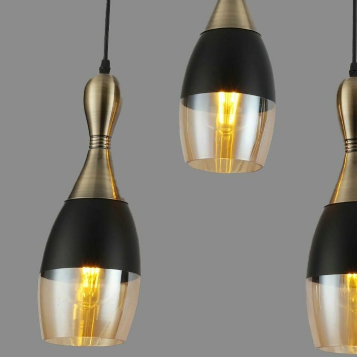 Подвесной светильник F4124-52 (стекло, цвет янтарный) - лучшие Подвесные светильники в INMYROOM Подвесной светильник F4124-52 (стекло, цвет янтарный) - лучшие Подвесные светильники в INMYROOM