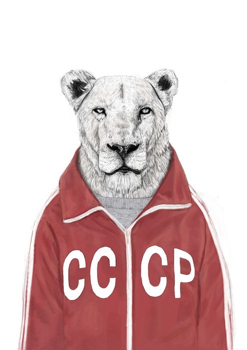 Принт «Soviet Lion» by Balazs Solti