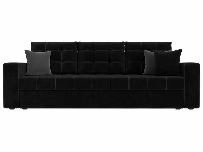 Диван-кровать Ливерпуль черного цвета  - купить Прямые диваны по цене 38999.0