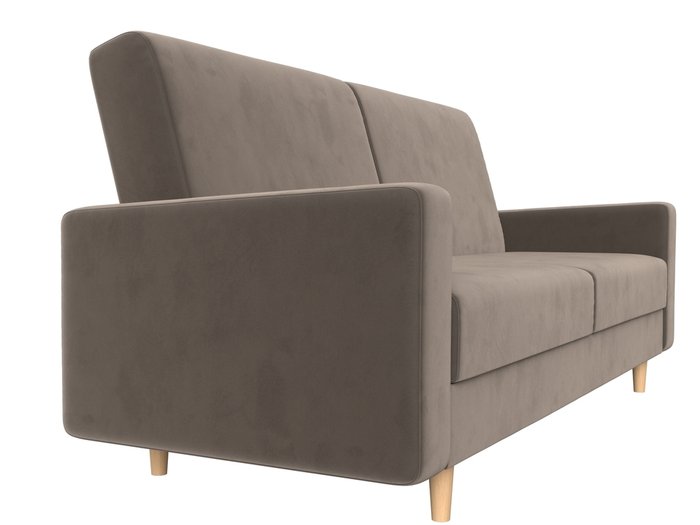 Прямой диван-кровать Бонн коричневого цвета - лучшие Прямые диваны в INMYROOM