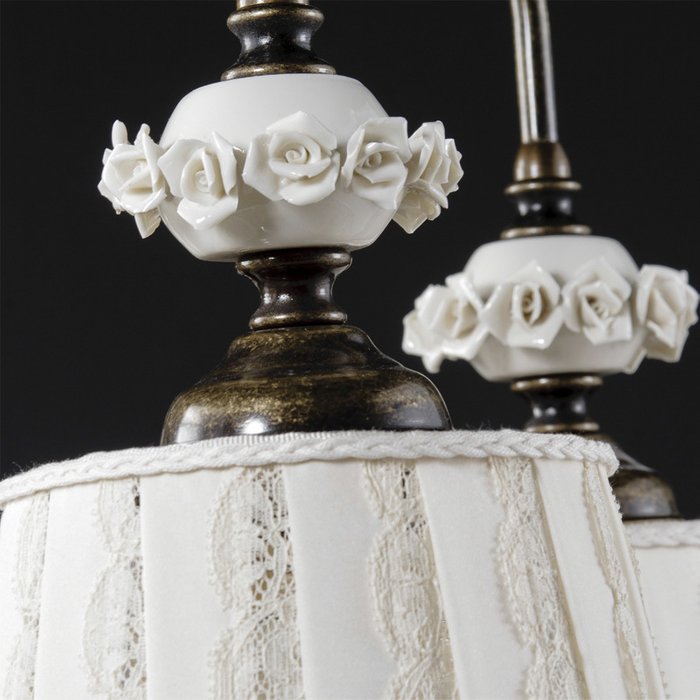 Подвесной светильник Jago Porcellana с абажуром цвета слоновой кости - лучшие Подвесные светильники в INMYROOM