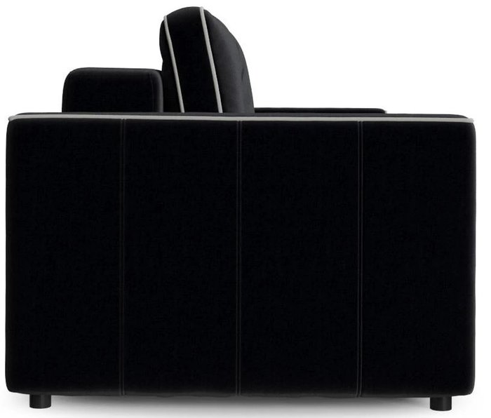 Диван-кровать прямой Принстон (Менли) 04 кабрио черного цвета - лучшие Прямые диваны в INMYROOM