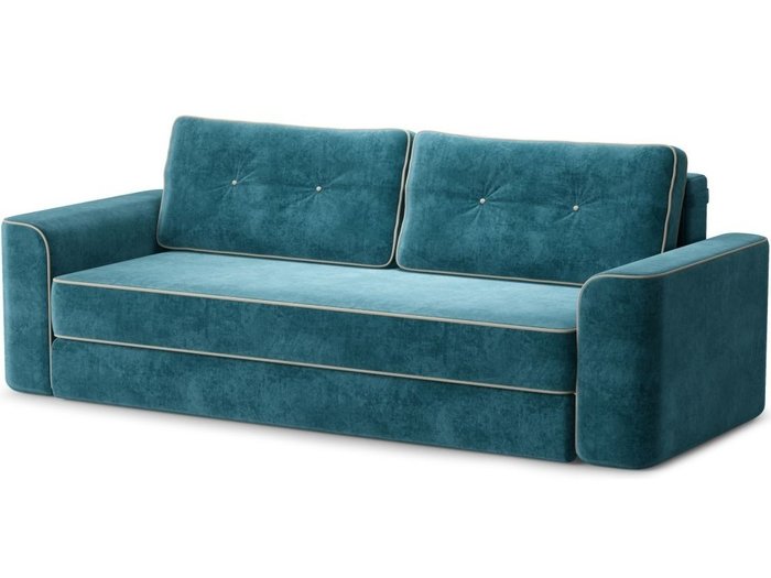 Диван-кровать Сиеста синего цвета - купить Прямые диваны по цене 47328.0