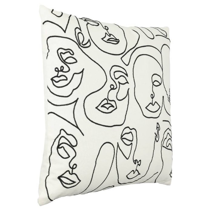 Подушка декоративная Chevery 45х45 белого цвета - купить Декоративные подушки по цене 2250