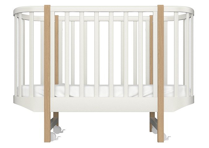 Кроватка Classic 70х125 молочного цвета Кроватка Classic 70х125 молочного цвета