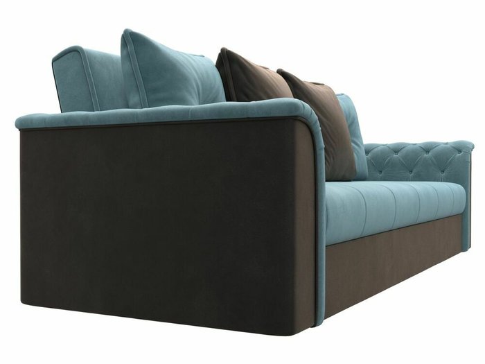 Диван-кровать Сиеста бирюзово-коричневого цвета - лучшие Прямые диваны в INMYROOM
