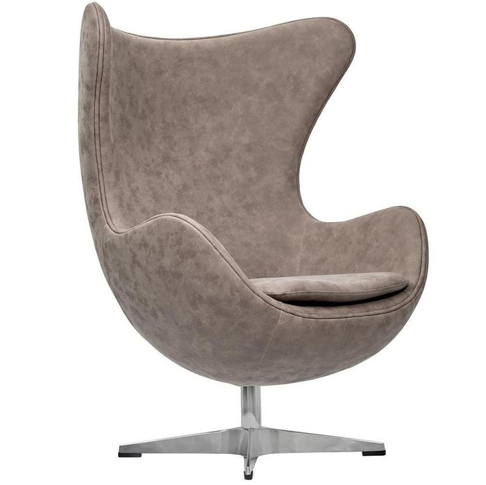 Кресло Egg Chair бледно-коричневого цвета