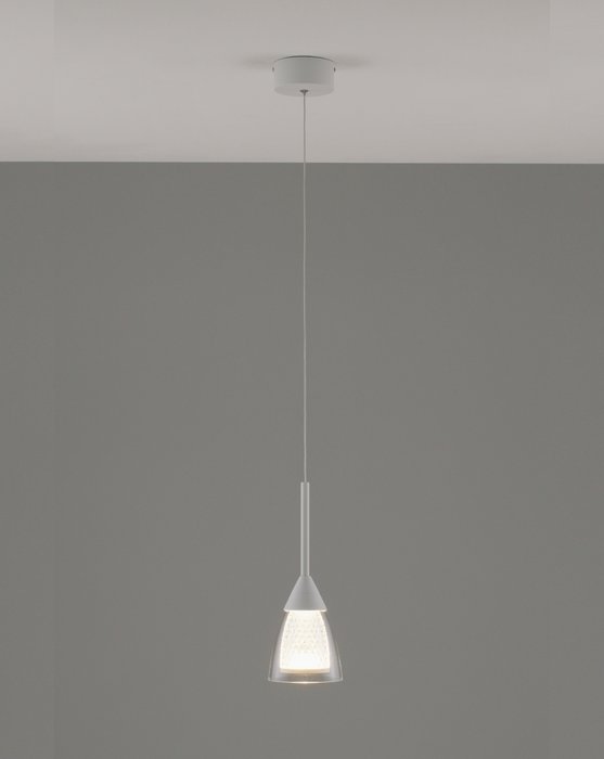 Подвесной светодиодный светильник Leina белого цвета