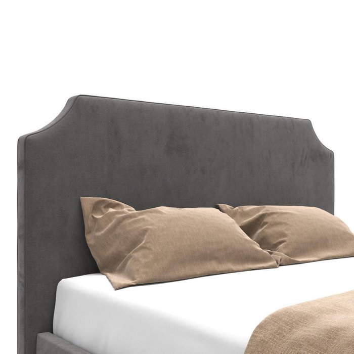 Кровать Natalie на ножках серая 180х200 - лучшие Кровати для спальни в INMYROOM