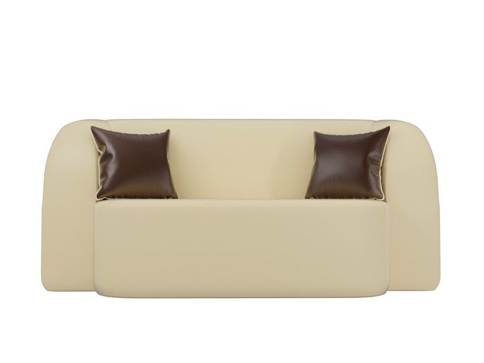 Диван-кровать Томас бежевого цвета (экокожа) - купить Прямые диваны по цене 23490.0