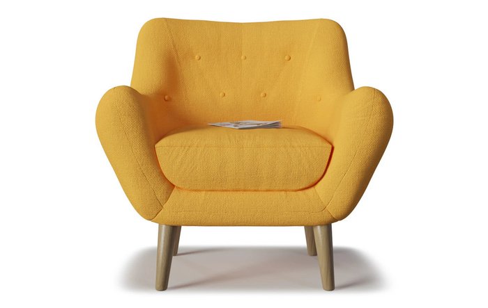 Кресло Элефант dream желтого цвета - купить Интерьерные кресла по цене 20172.0