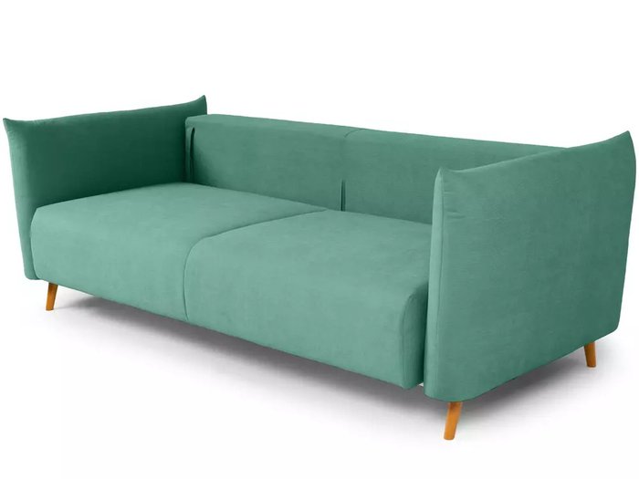 Диван-кровать Menfi светло-зеленого цвета с бежевыми ножками - лучшие Прямые диваны в INMYROOM