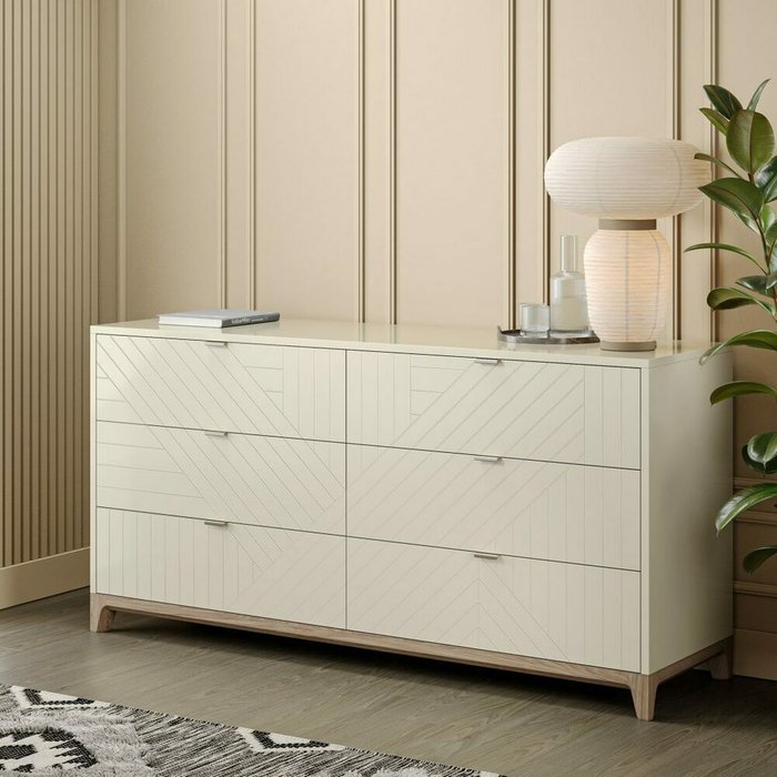Комод Case CS059 светло-бежевого цвета - лучшие Комоды в INMYROOM Комод Case CS059 светло-бежевого цвета - лучшие Комоды в INMYROOM