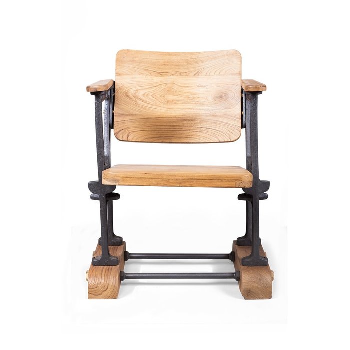 Стул Seokjin из массива дерева и металла - лучшие Обеденные стулья в INMYROOM