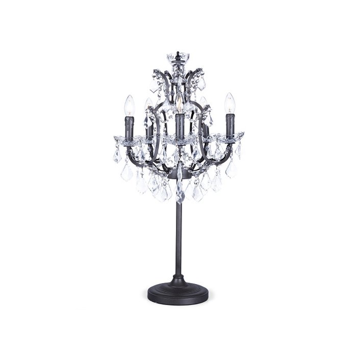 Лампа настольная Rococo Orb с хрустальными подвесками
