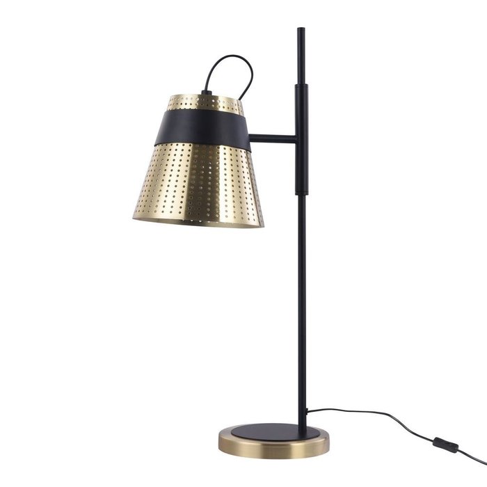 Настольная лампа Trento с золотистым плафоном - лучшие Настольные лампы в INMYROOM