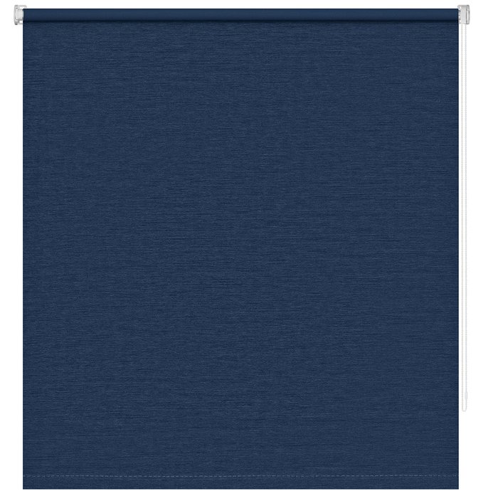 Штора рулонная Блэкаут Сатин Джинсовый темно-синего цвета 140x175 - купить Шторы по цене 3339.0