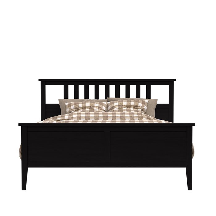 Кровать Мира 160х200 черного цвета с основанием - купить Кровати для спальни по цене 35500.0