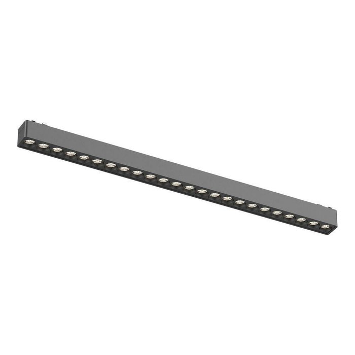 Магнитный трековый светильник Черный LED 1*24W 4000K 1 640Lm Ra&gt;90 36° IP20 L445xW26xH24 48V SKYFLAT