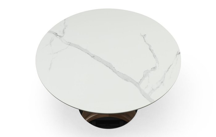Раздвижной обеденный стол Triumph белого цвета - лучшие Обеденные столы в INMYROOM