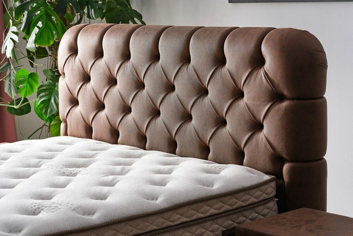 Кровать с подъёмным механизмом Comfizone 160х200 коричневого цвета - лучшие Кровати для спальни в INMYROOM