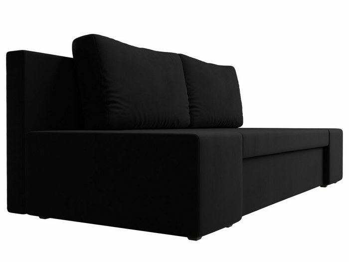 Прямой диван-кровать Сан Марко черного цвета - лучшие Прямые диваны в INMYROOM